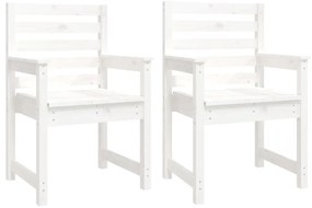 11 pcs conj. de jantar p/ jardim madeira de pinho maciça branco