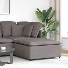 vidaXL Módulo de pufe modular para sofá Taupe 100x100x48 cm