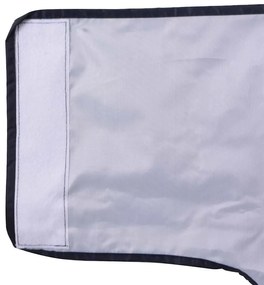 Capa de chuva para cães com tiras reflectoras azul-marinho 3XL