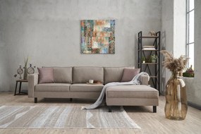 Sofá de Canto Kale – Creme – 258 x 83 x 181 cm