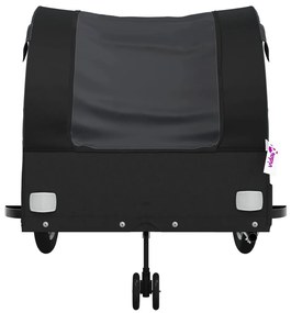 Reboque para bicicleta 45 kg ferro preto