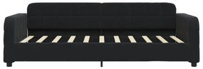 Sofá-cama 90x190 cm veludo preto