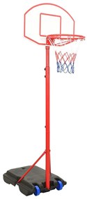 80345 vidaXL Conjunto portátil de basquetebol ajustável 200-236 cm