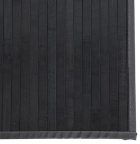 Tapete retangular 100x1000 cm bambu cinzento