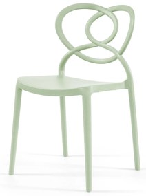 CONJUNTO COM 4 CADEIRAS LOVELY S/ BRAÇOS – VERDE PASTEL