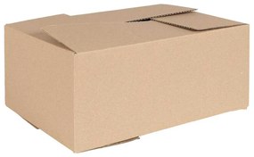 vidaXL Caixa Rebatível 50 pcs Natural 35 x 24 x 15 cm cartão