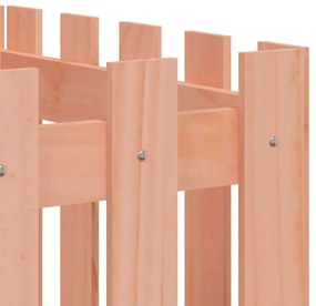Canteiro elevado c/ design de cerca 200x50x50cm madeira douglas