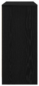 Aparador 85x34x76 cm derivados de madeira carvalho preto