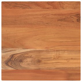 vidaXL Tampo de mesa quadrado 50x50x2,5 cm madeira de acácia maciça