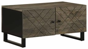 Mesa de centro 80x50x40 cm madeira de mangueira maciça preto