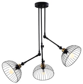 Candeeiro de Teto Beybisi – Preto – 93 x 93 cm