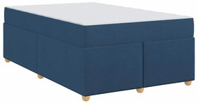 Estrutura de cama com colchão Outros Azul 120 x 200 cm tecido