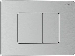 Mexen Tex 05 botão de descarga em aço inoxidável, inox - 6105-10