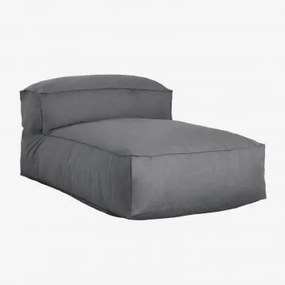 Poltrona Chaise Longue De Jardim Em Tecido Dojans Cinza Granito - Sklum