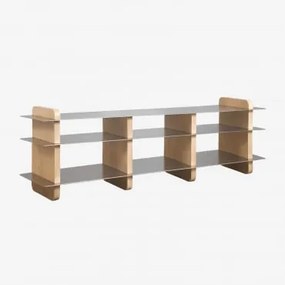 Móvel Tv 180x40 Cm Em Madeira De Manga E Aço Tóquio Madeira De Manga - Sklum