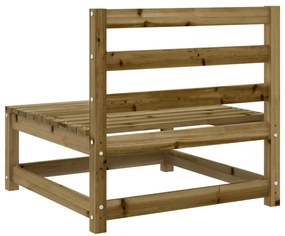 Sofás sem braços p/ jardim 3 pcs 70x70x67 cm pinho impregnado