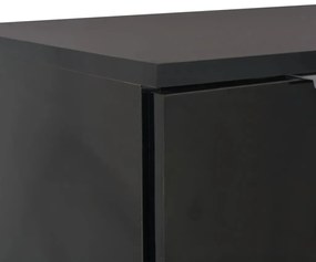 Aparador em contraplacado 71x35x80 cm preto brilhante