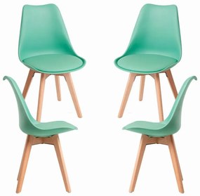 Pack 4 Cadeiras Synk Basic - Verde Jade
