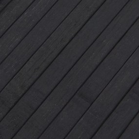 Tapete retangular 80x500 cm bambu cinzento