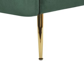 Poltrona em veludo verde escuro LACONIA Beliani
