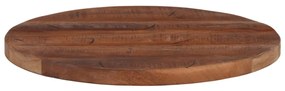 Tampo de mesa redondo Ø60x3,8cm madeira recuperada maciça