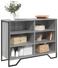 Aparador 101x35,5x74,5 cm derivados de madeira cinzento sonoma