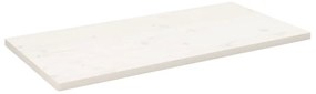 Tampo de mesa retangular 100x50x2,5 cm pinho maciço branco