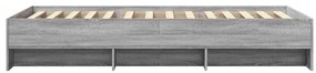Estrutura cama 75x190 cm derivados de madeira cinzento sonoma