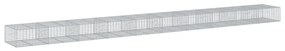 Cesto gabião com cobertura 1000x100x50 cm ferro galvanizado