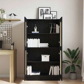 Estantes de Livros em Carvalho Preto da - Conjunto de 2, 165x30,5x150