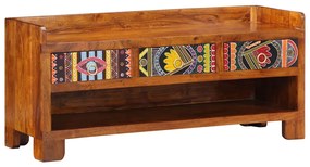 vidaXL Banco de Sapatos 100x35x45 cm em Madeira Sólida de Acácia