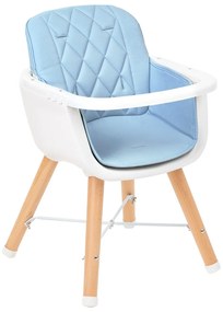 Cadeira refeição para bebé 2 em 1 Woody Azul