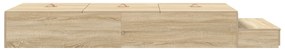 Estrutura de Cama de Armazenamento Carvalho Sonoma 75x190 cm