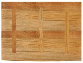 Tampo de mesa c/ borda viva 90x60x2,5 cm mangueira maciça