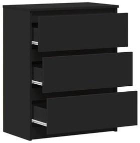 Aparador 60x35x76 cm derivados de madeira preto
