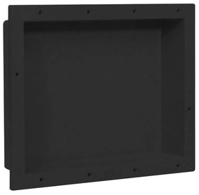 vidaXL Habitáculo de chuveiro 41x51x10 cm preto mate