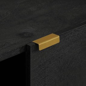 Aparador 80x33x75 cm derivados de madeira preto
