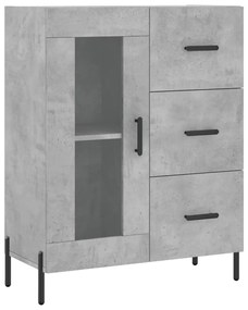 Armário alto 69,5x34x180 cm derivados de madeira cinza cimento