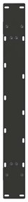 Pés para mesa de jantar em formato A, 2 peças, preto, 100x(72-73) cm,