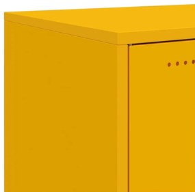Aparador 100,5x39x72 cm aço amarelo mostarda