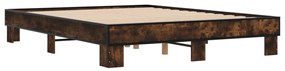 Estrutura de cama 150x200 cm derivados madeira/metal