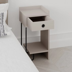 Sofá de 1 Lugar Lora – Creme – 110x108x65 cm