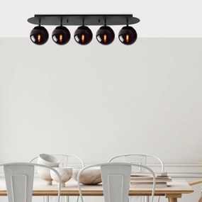 Candeeiro de Teto Well – Preto – 90 x 23 x 25 cm
