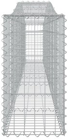 Cestos gabião arqueados 6 pcs 400x30x60/80 cm ferro galvanizado