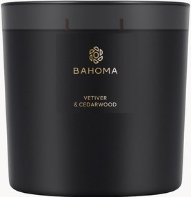 Vela perfumada com três pavios Vetiver & Cedarwood (vetiver, madeira de cedro, cravinho)