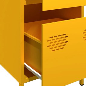 Aparador 35x39x73,5 cm aço laminado a frio amarelo mostarda