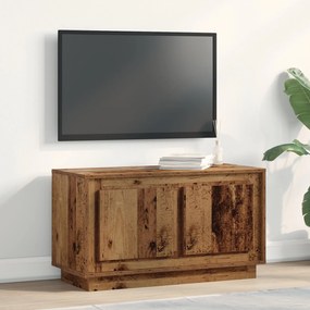 Armário de TV vidaXL Madeira Velha 80x35x45 cm Madeira de Engenharia