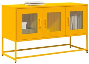 Móvel TV 100,5x39x60,5 cm aço laminado a frio amarelo mostarda