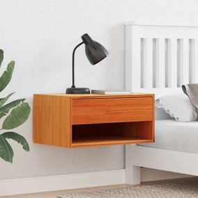 Mesa de Cabeceira Montada na Parede 2 pcs Castanho-mel