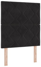 Cabeceira vidaXL com Design de Blocos de Diamante em Preto, 80 cm de V